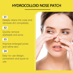 Hoygi Hydrocolloid Nose Patch, Hydrocolloid Invisible Concealer To Remove Blackheads And Acne Facial Pore Cleaning Nose Patch