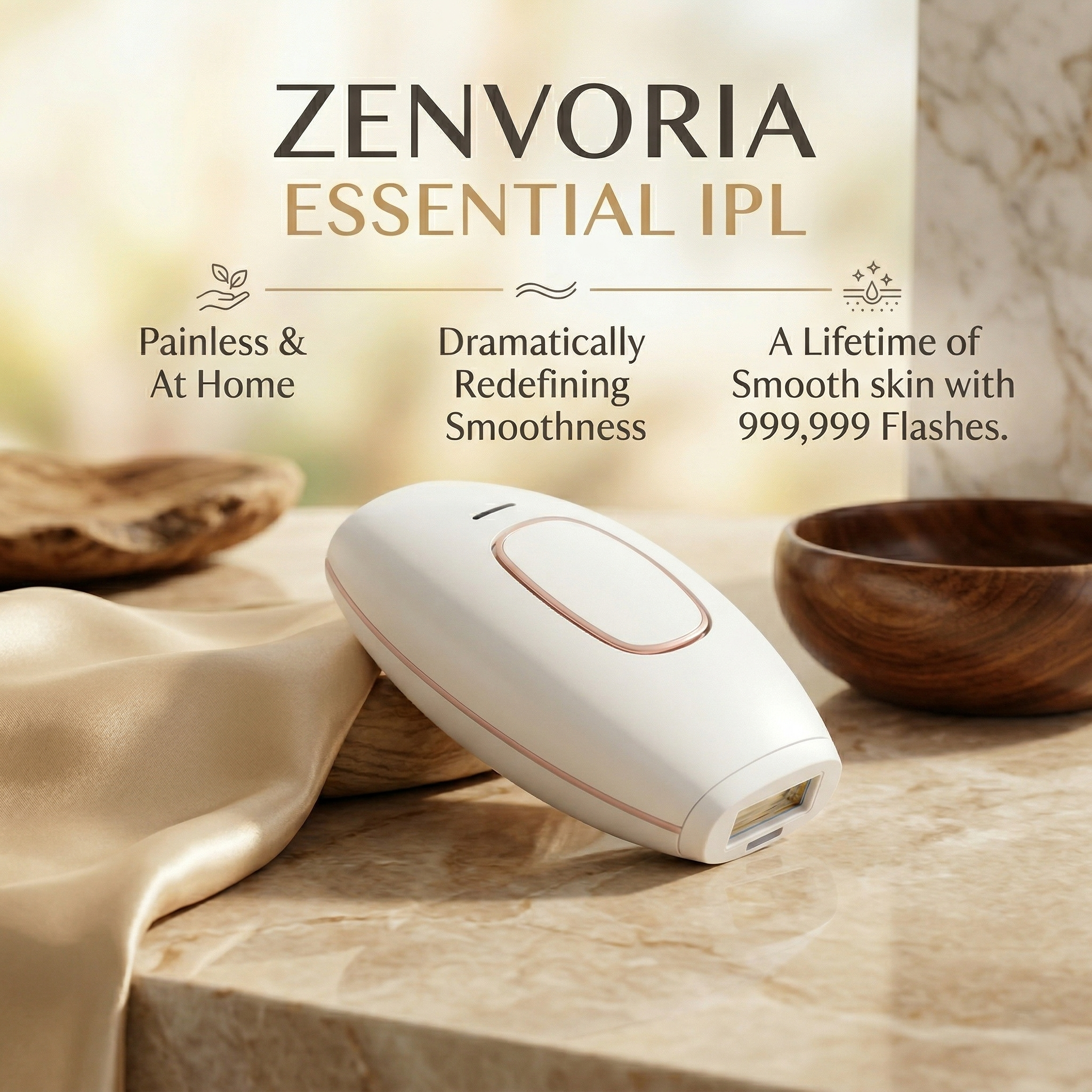 Zenvoria™ SilkPulse IPL Hair Removal Device