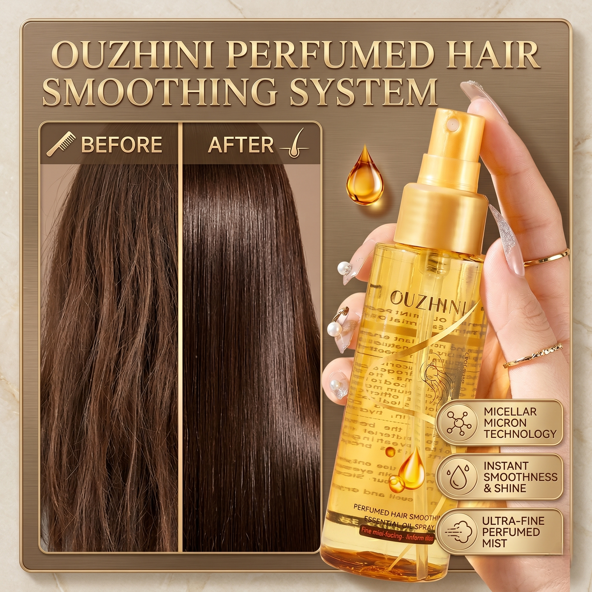 OUZHINI Deep Repair & Shine Essential Oil Mist