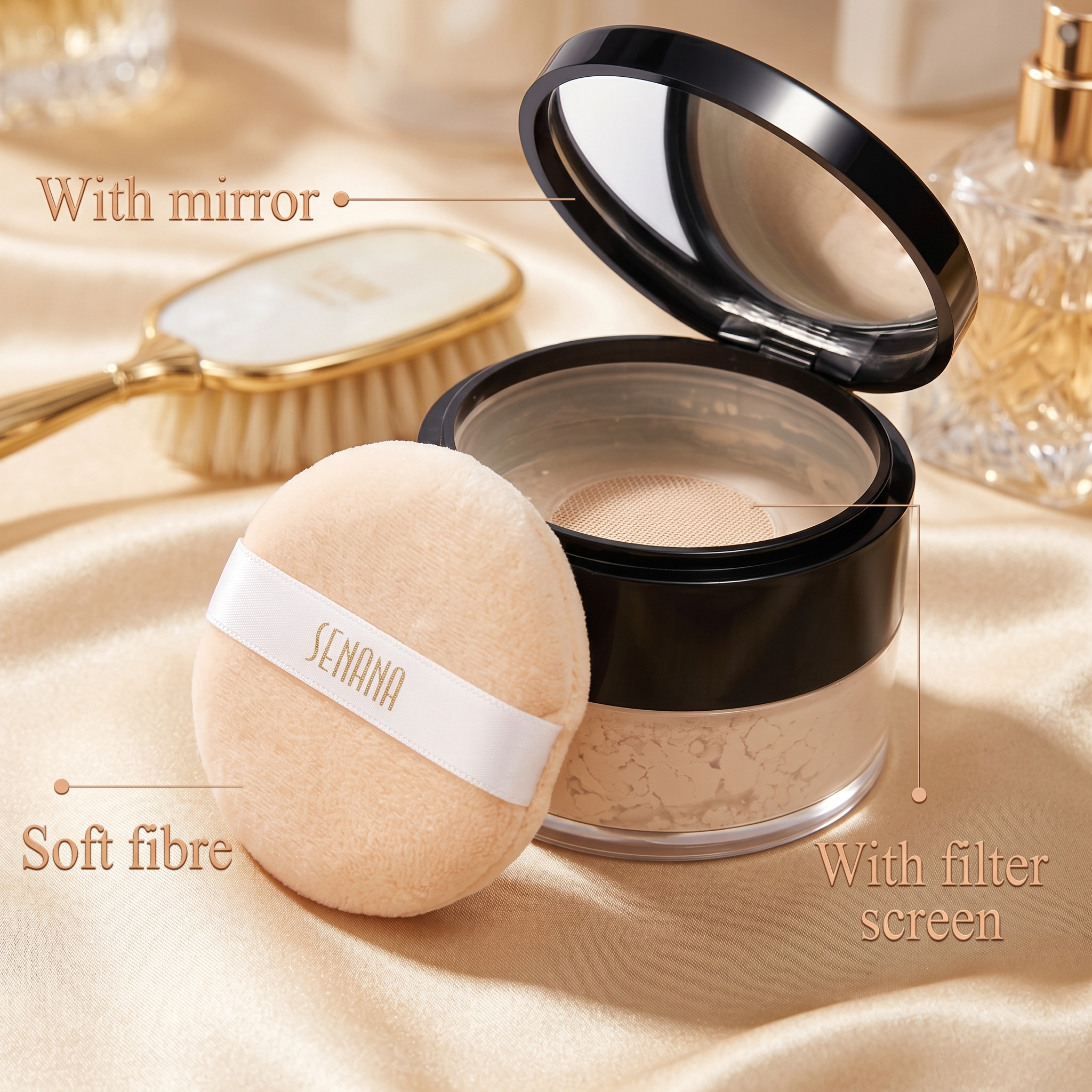 Hydrating Pore-Blurring Face Powder | Zenvoria Beauty