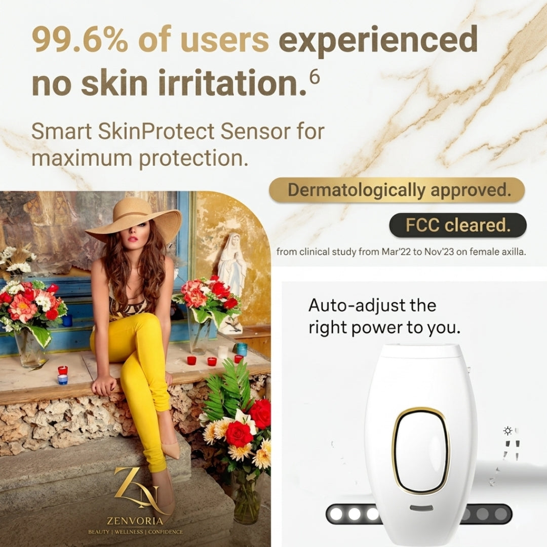 Zenvoria™ SilkPulse IPL Hair Removal Device